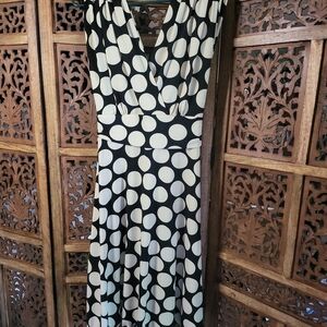 Tracy Evans Black and Cream Maxi Dress